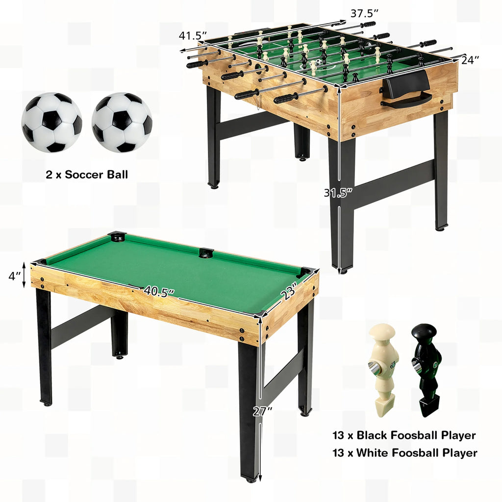 Costway 10-in-1 Combo Game Table Set, Multi Game Table for Home, Game Room