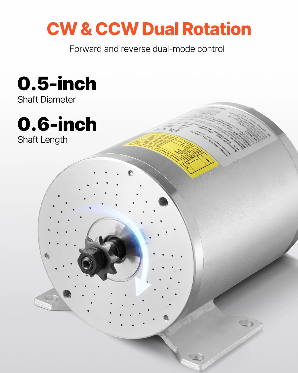 KFFKFF 1800W Electric Brushless DC Motor Set - 48V 4500rpm Motor featuring Enhanced Speed Regulator and Foot Pedal Accelerator Set for Go Karts, E-Bike, Motorcycle, Scooter DIY