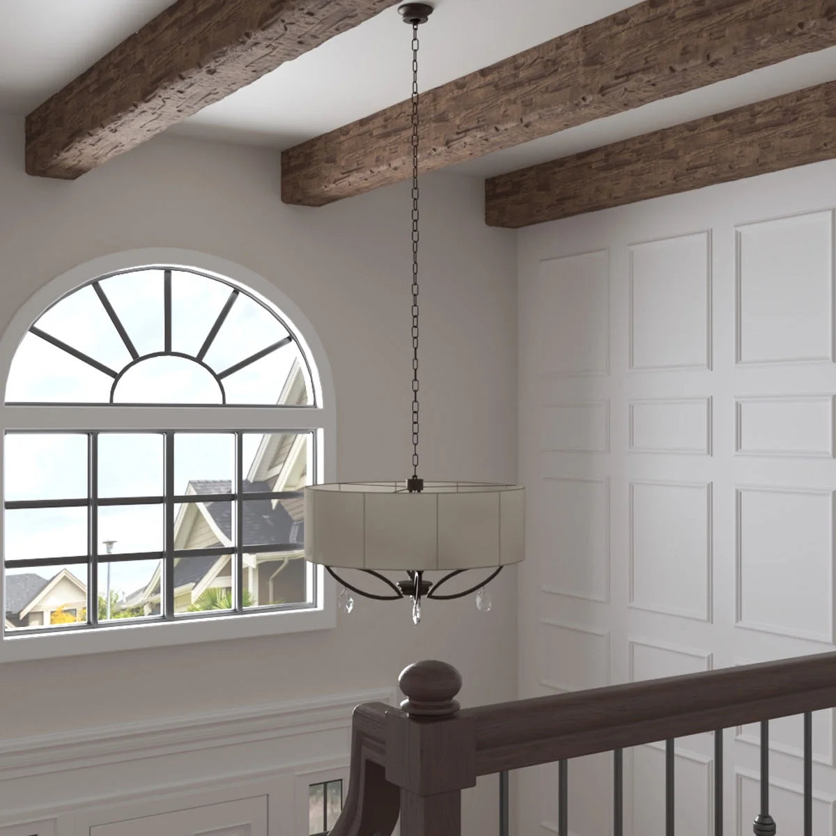 Ekena Millwork 3 1/2"W x 3 1/2"H x 120"L 3-Sided (U-Beam) Salvaged Timber HeritageTimber Faux Wood Ceiling Beam, Kona Brown