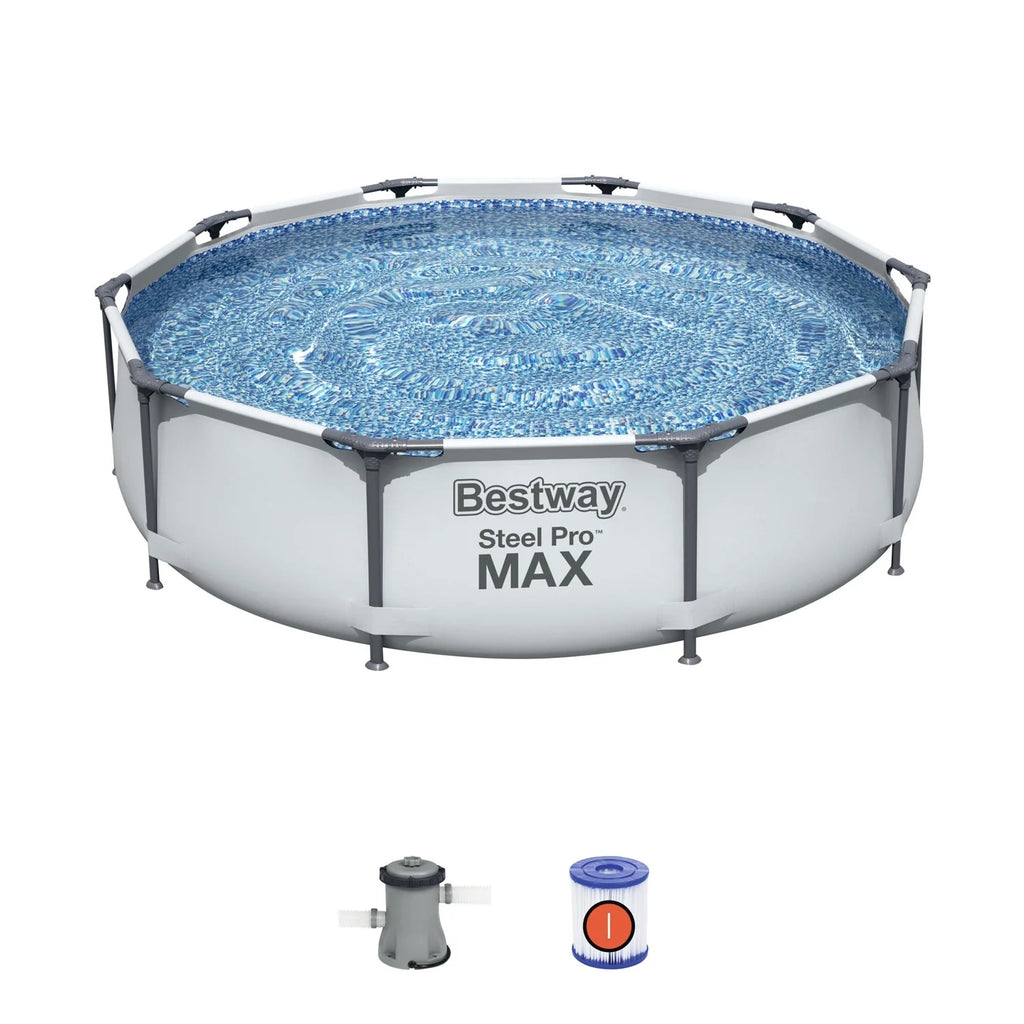 Bestway Steel Pro MAX 10' x 30" Above Ground Pool Set Round
