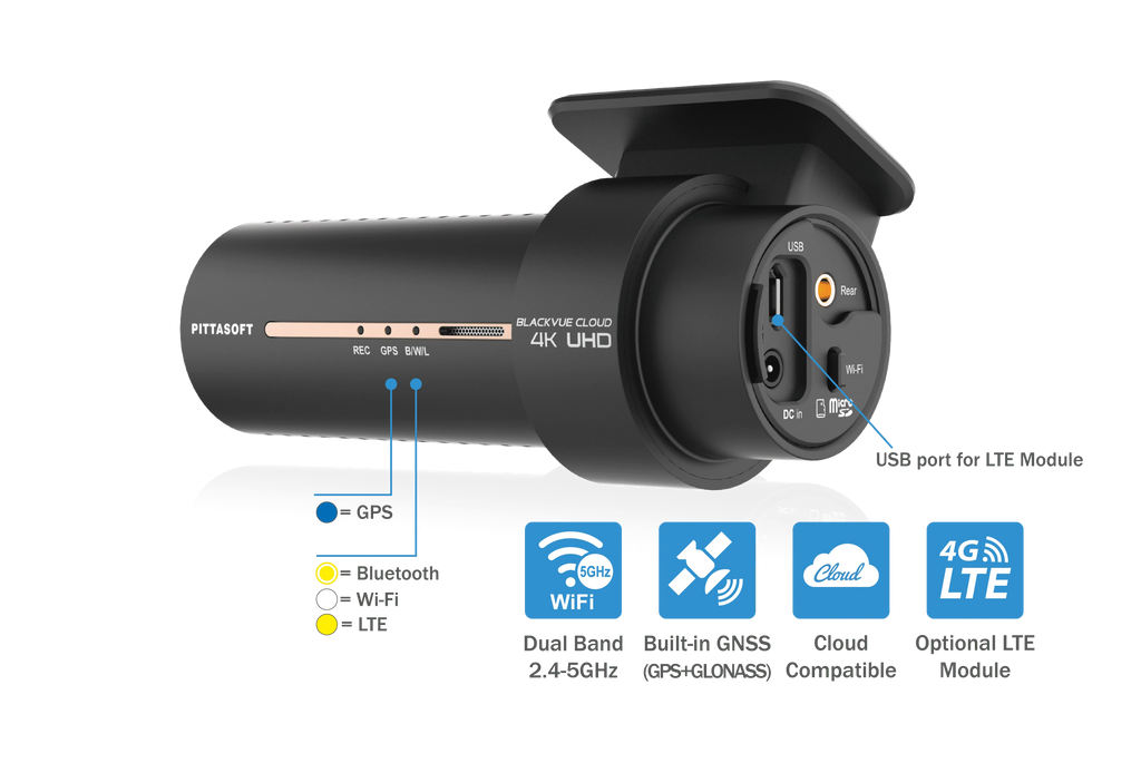 BLACKVUE DR900X-2CH PLUS | 4K UHD CLOUD DASHCAM | BUILT-IN WI-FI, GPS, PARKING MODE VOLTAGE MONITOR (32GB)