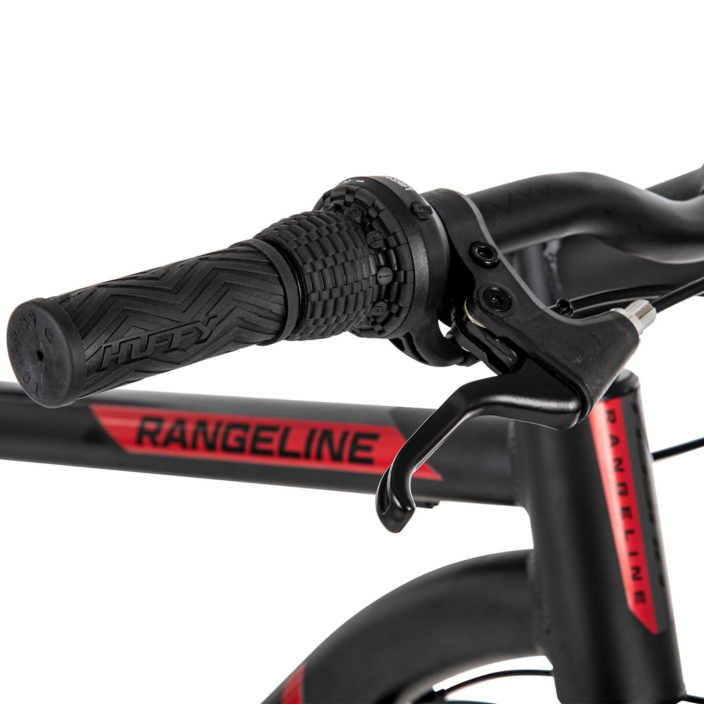 27.5 in. Rangeline Men's Mountain Bikes, Black and Red