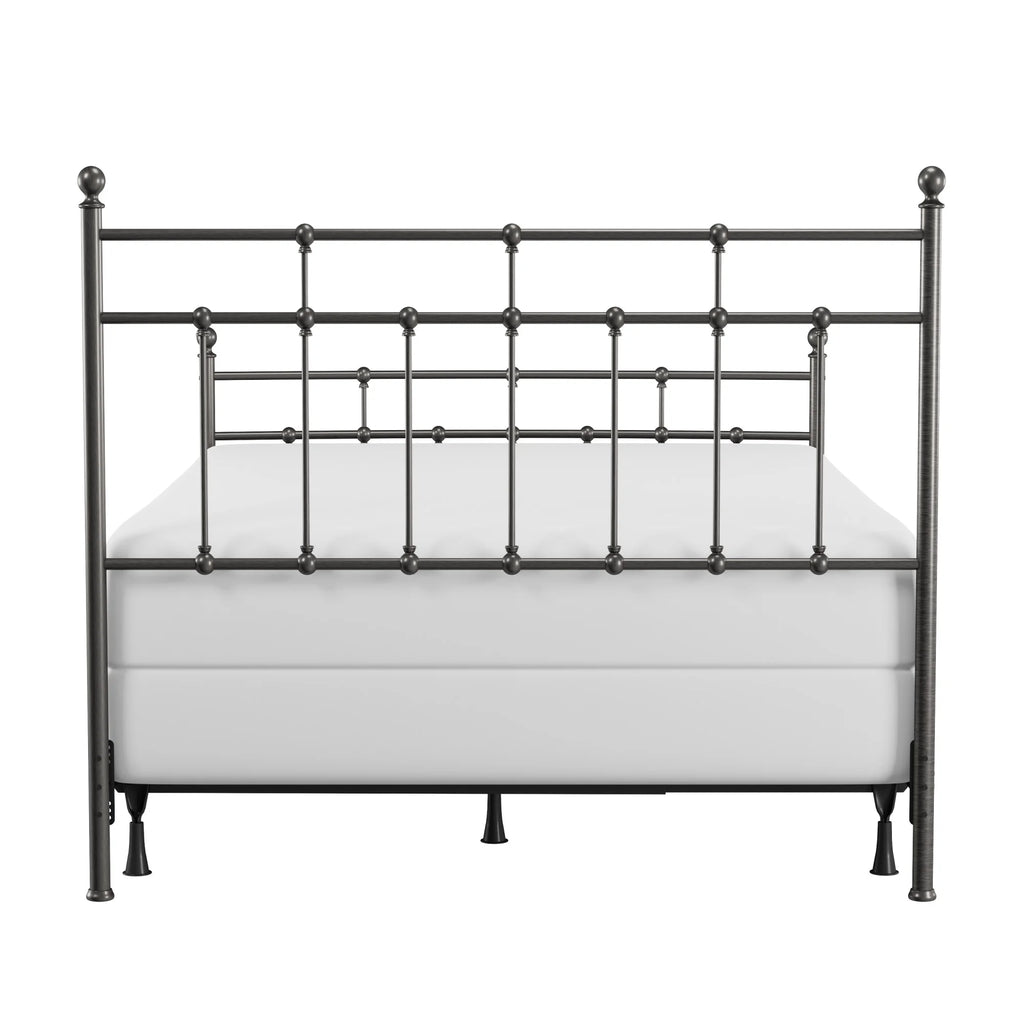 Hillsdale Furniture Providence Metal Full Bed with Spindle and Casting Design, Antique Bronze
