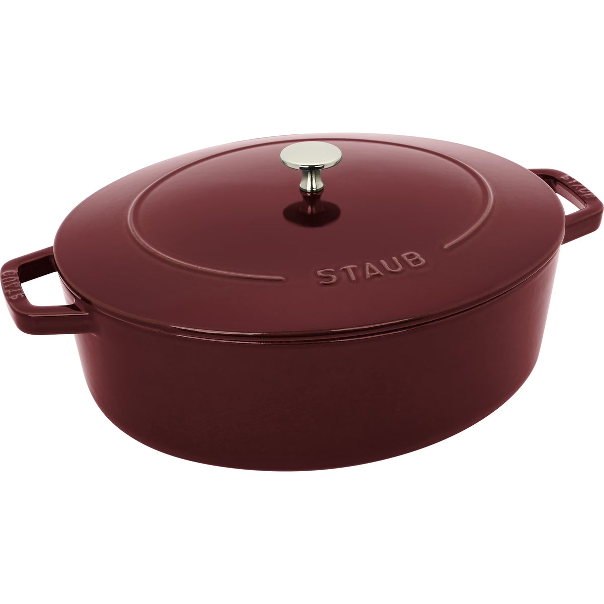 Staub Cast Iron 6.25-qt Shallow Oval Dutch Oven - Citron