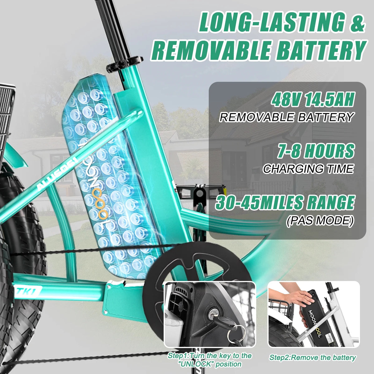20" x 4" Fat Tire Electric Tricycle for Adult, 7 Speeds Electric Trike 48V 500W Motorized Tricycle , Electric Three Wheels Bicycle for Senior, Aluminum Frame & Rear Basket ,16mph
