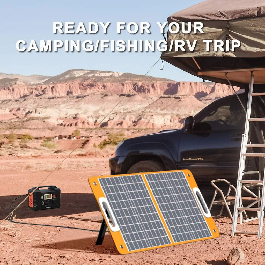 Flashfish 200W Portable Power Station, 40800mAh Solar Generator, Portable Generator for Camping Travel Emergency