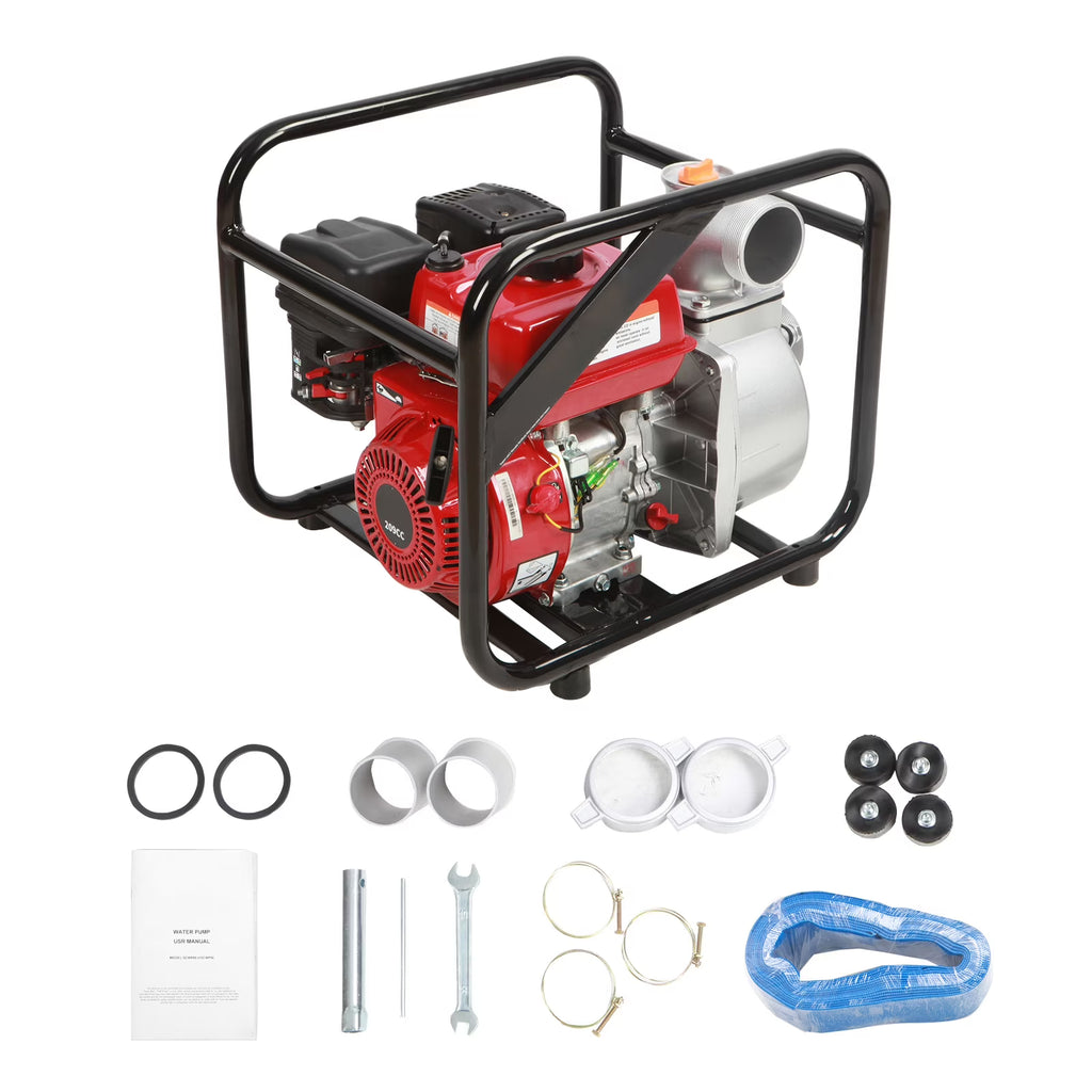 BENTISM 3" 7HP 4-Stroke Gasoline Engine Water Pump Gas Powered Water Transfer Pump