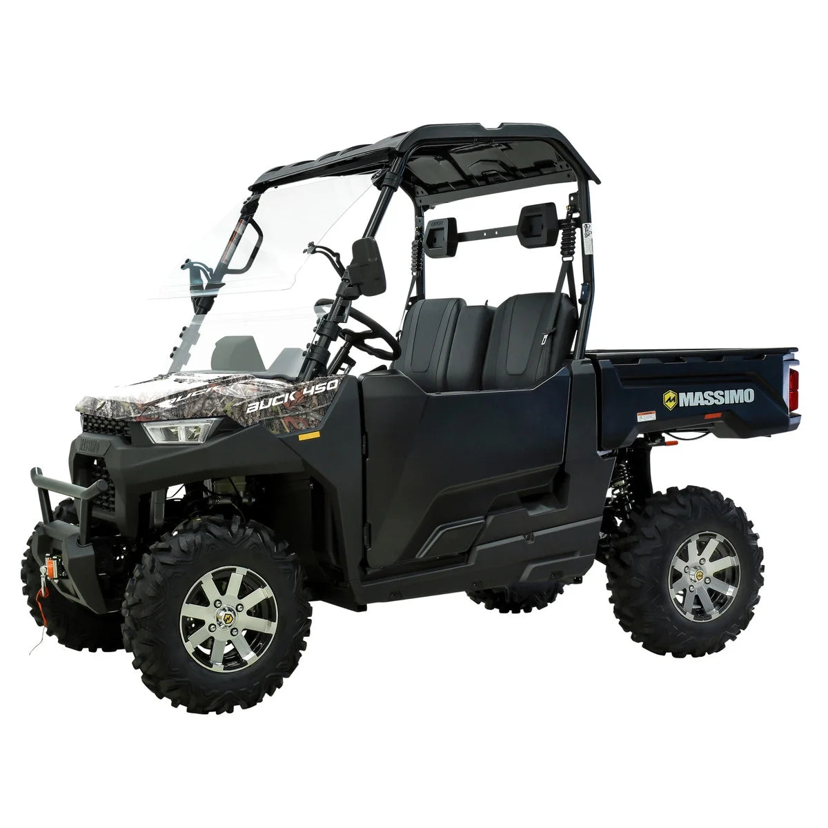 Massimo Buck 450 Side by Side UTV, EFI, 4 Stroke, 325cc, 25.5 HP, 4X4, 3000lb Winch - Red