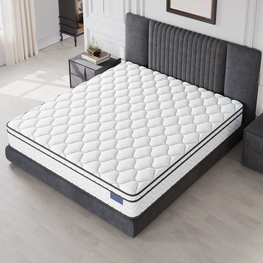 10 Inch Twin Mattress, CertiPUR-US Certified Memory Foam Hybrid Mattress in a Box, Medium Firm Bed Mattress for Kids, Teens & Adults, Neche Single Mattress with Pressure Relief & Support