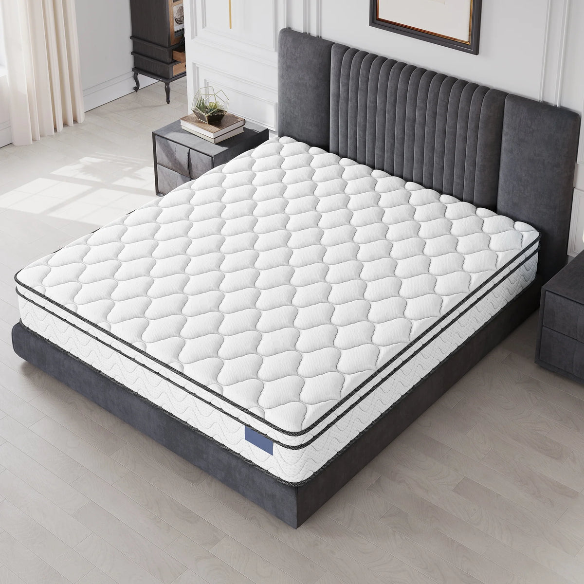 10 Inch Twin Mattress, CertiPUR-US Certified Memory Foam Hybrid Mattress in a Box, Medium Firm Bed Mattress for Kids, Teens & Adults, Neche Single Mattress with Pressure Relief & Support