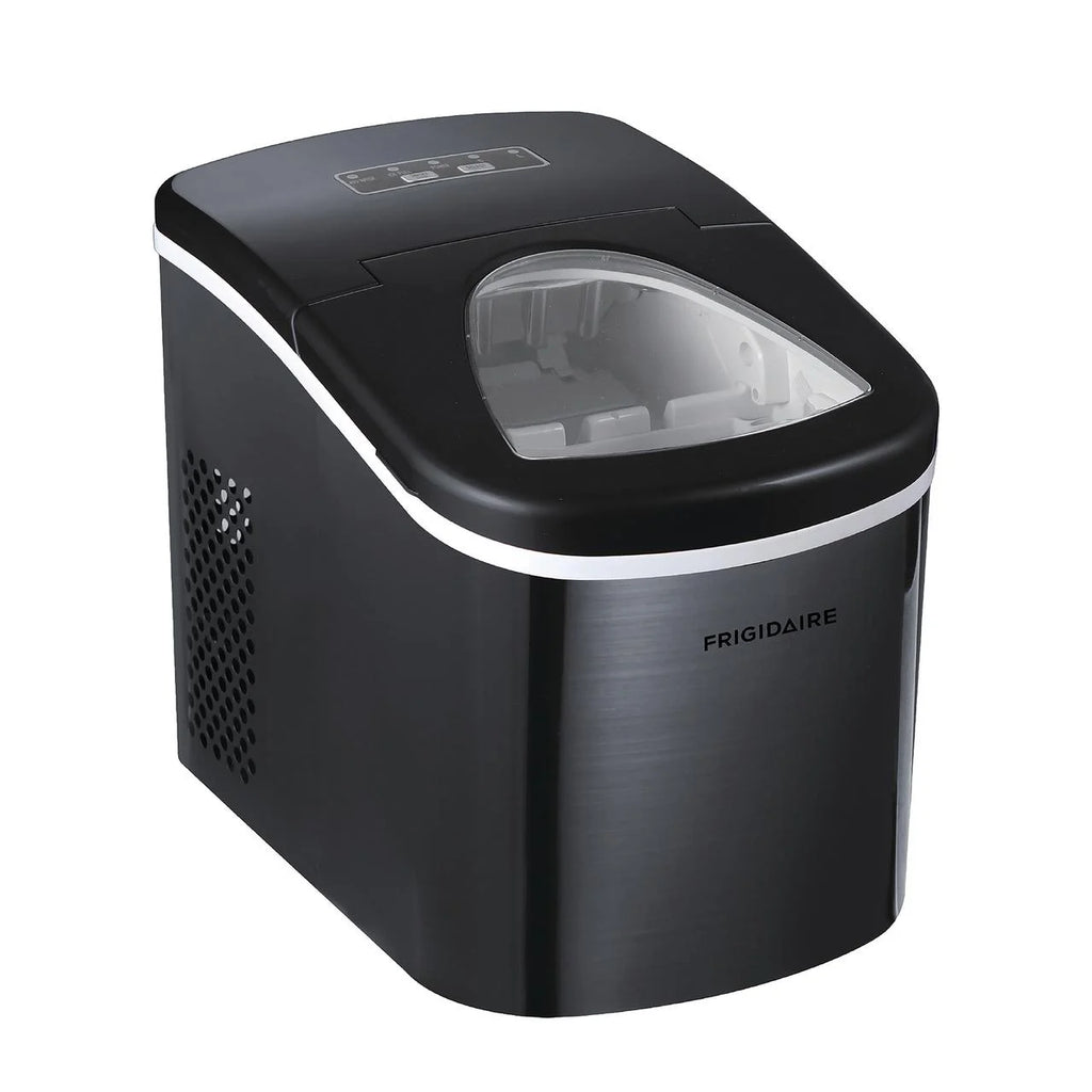 Frigidaire Portable Self Cleaning Ice Maker, Black Stainless Steel, (EFIC117-Ssblack_Sc)