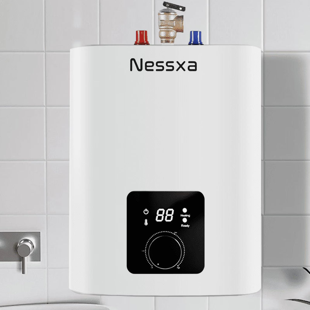 8 gallon mini instant electric water heater, 110V/1500W, kitchen sink quick heating water heater, bathroom household energy-saving water heater, instant heating, saving electricity and space