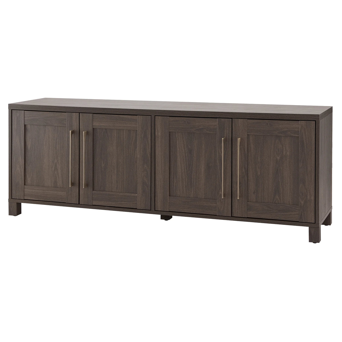 Evelyn&Zoe Chabot Rectangular TV Stand for TV's up to 75", Alder Brown