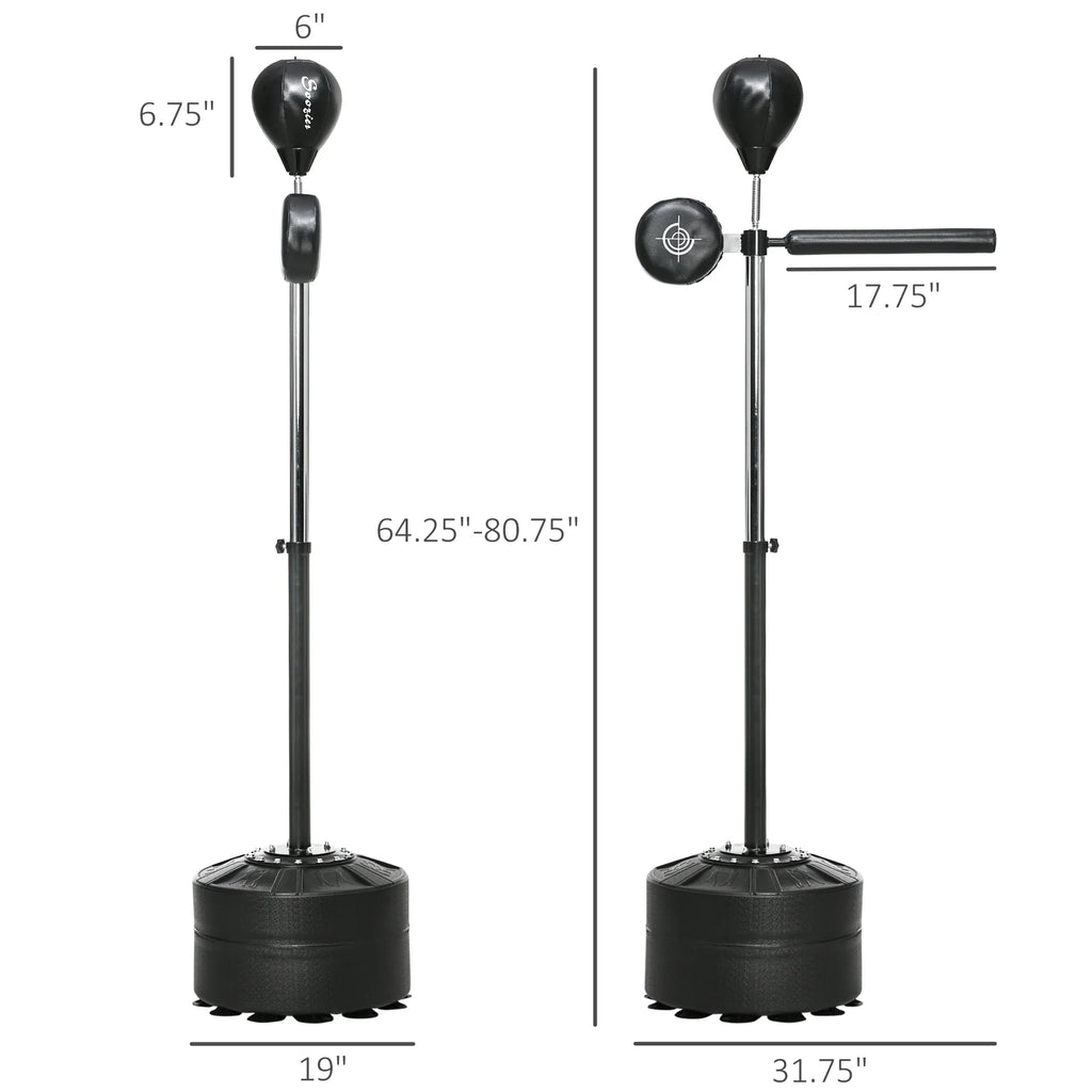 Soozier Speed Bag Boxing Bag Stand Reflex Training Equipment