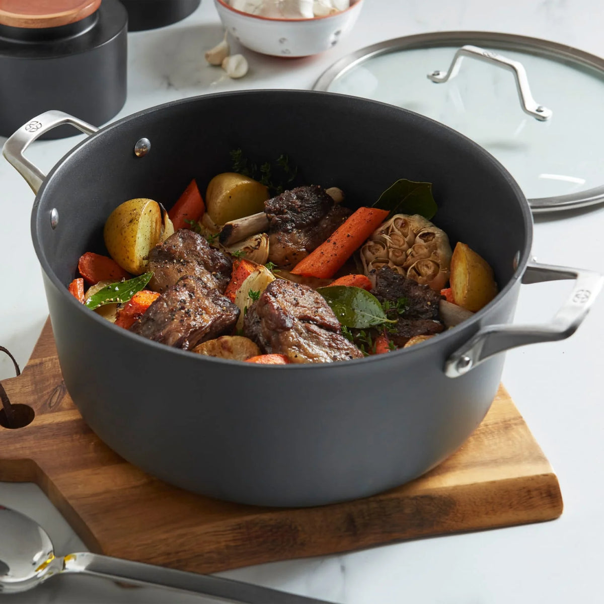 Calphalon Premier Hard-Anodized Nonstick 8.5-Quart Dutch Oven with Lid