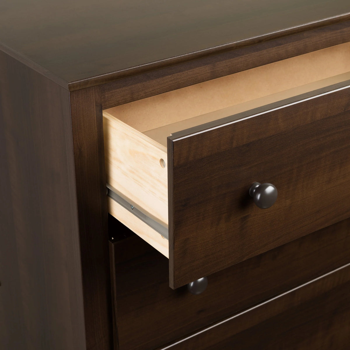 Prepac Fremont 6 Drawer Wooden Double Dresser, 16" x 59" x 29", Espresso