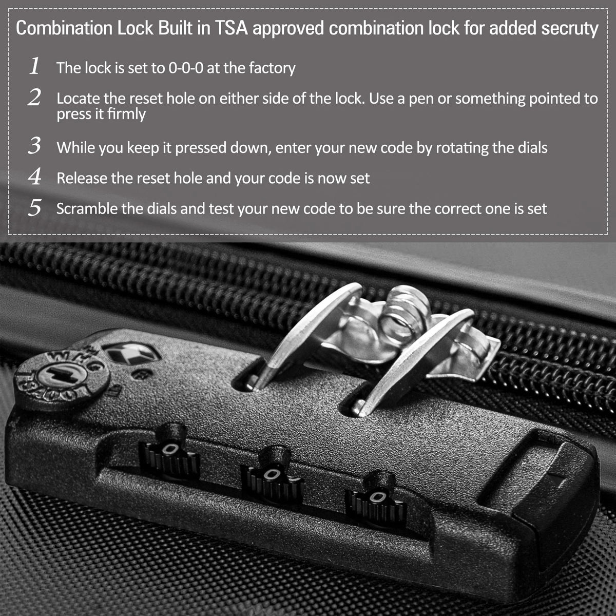 3 Piece Luggage Set Hardside Spinner Hardshell Suitcase with TSA Lock 4-Wheel Upright Luggage for 360 Degree Movement (20/24/28), Purple