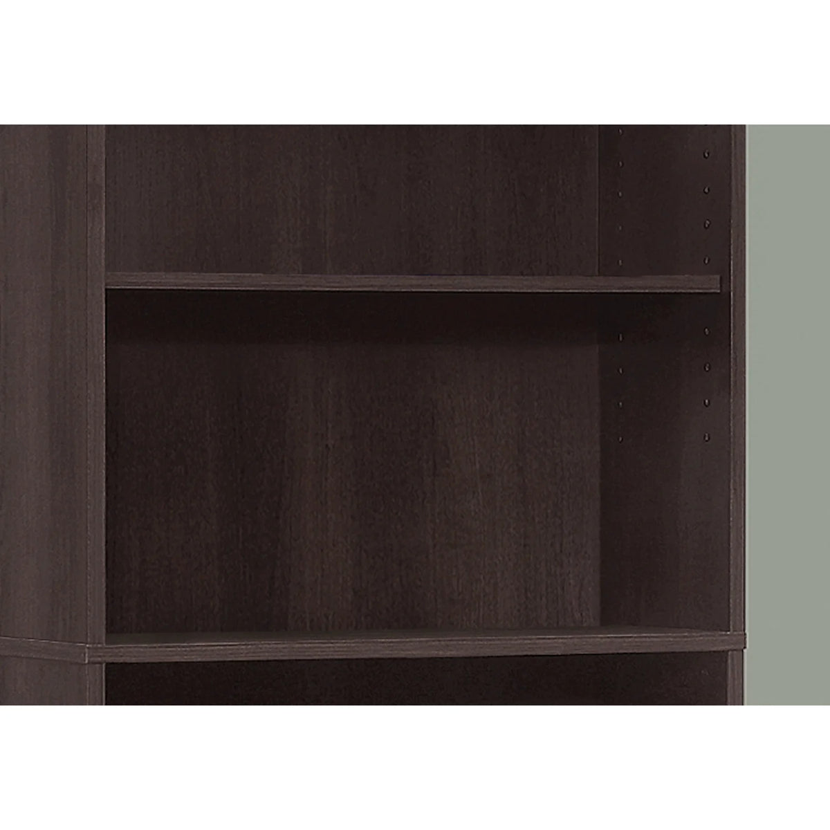 Monarch Specialties Bookshelf, Bookcase, 6 Tier, 72"H, Office, Bedroom, Brown Laminate, Transitional