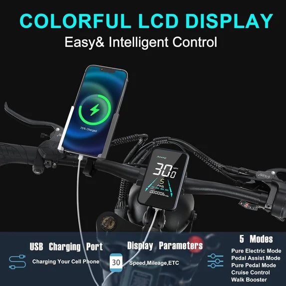 Dual Motors AWD 2000W Electric Bike for Adult 26'', UL2849 48V 30AH Removable Battery E-mountain bike 4.0 Fat Tire up to 35MPH&120Miles Long Range Off-road Ebike Beach Dual Hydraulic&Brakes E-Bicycle