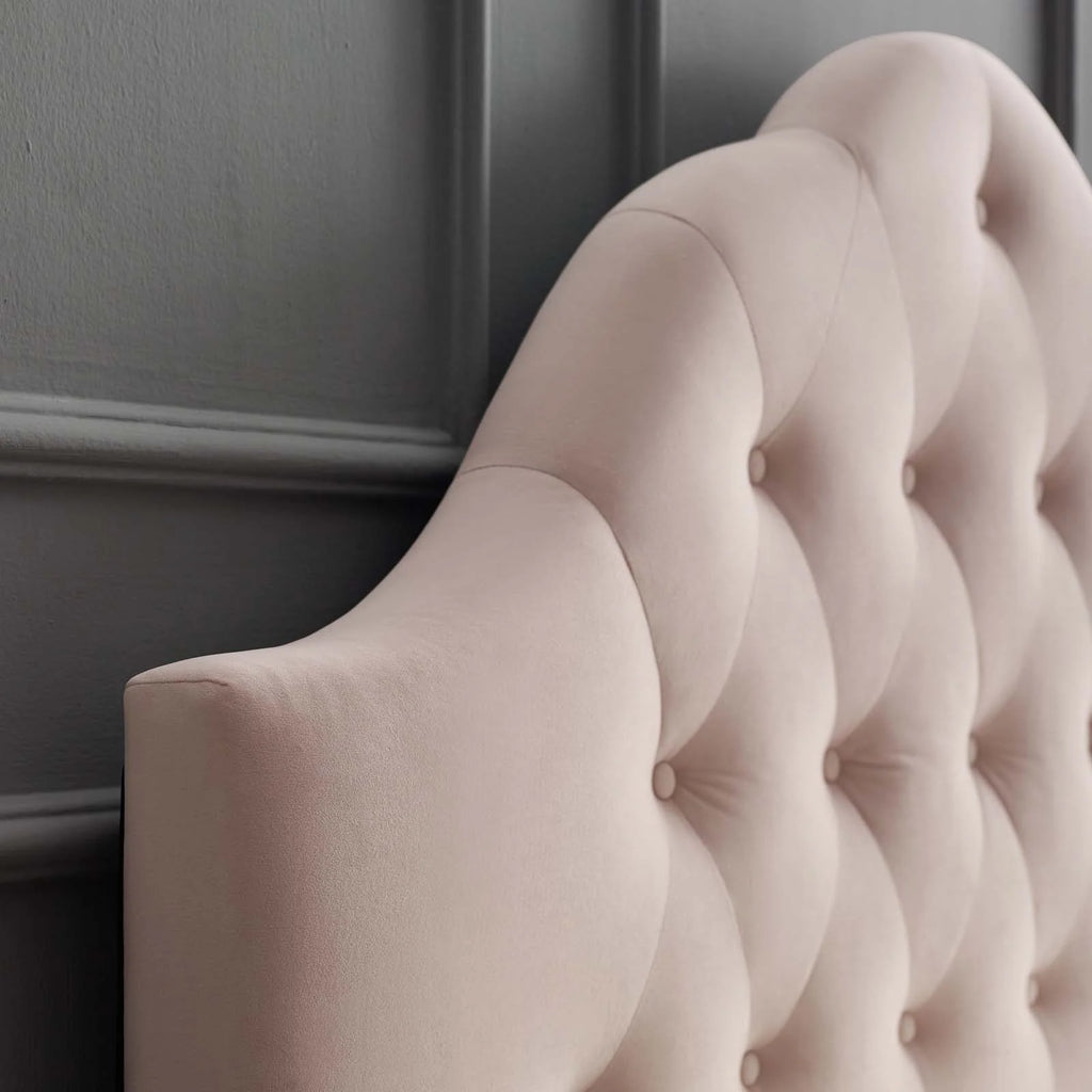 Modway Sovereign Queen Upholstered Fabric Headboard in Beige