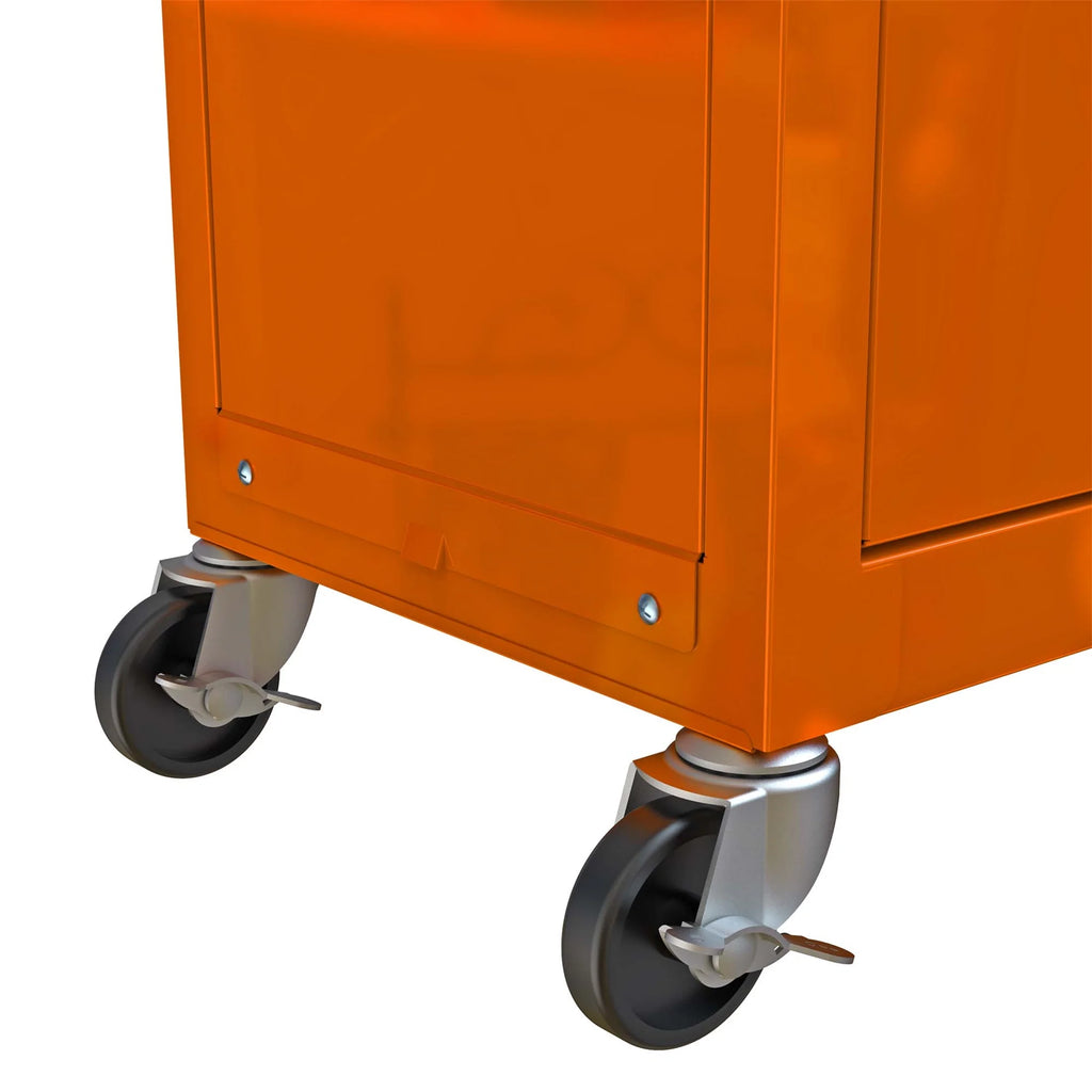 Aukfa Tool Chest, 2 in 1 Steel Rolling Tool Box & Cabinet On Wheels for Garage, 8-Drawer, Orange
