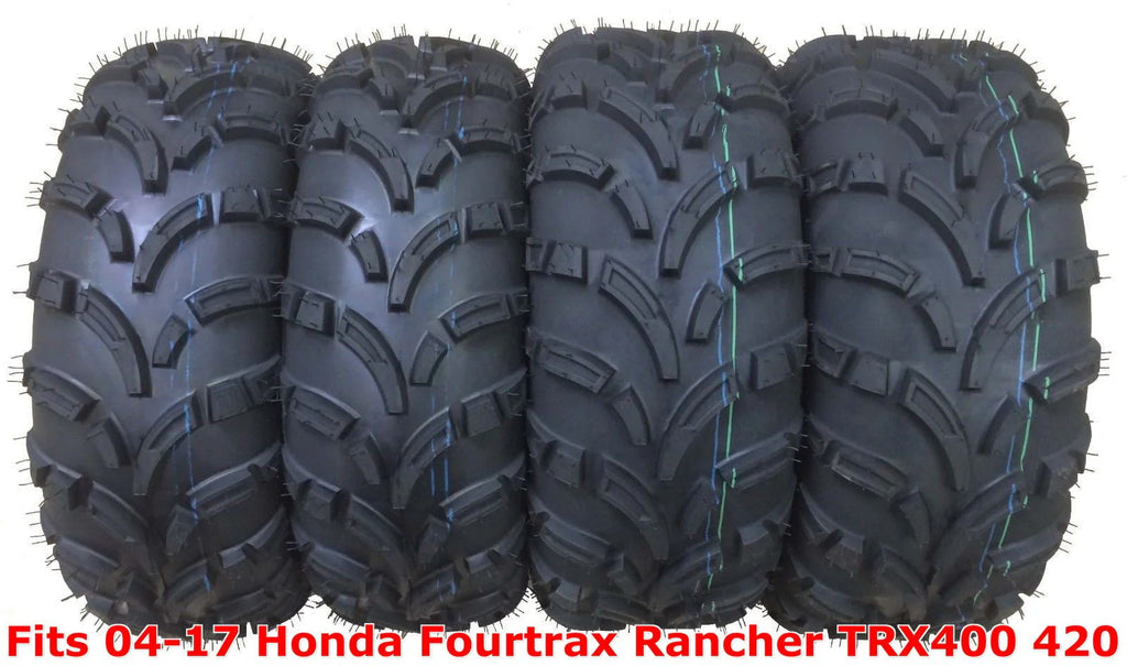 Full Set 04-17 Honda Fourtrax Rancher TRX400 420 ATV Tires 24x8-12 & 24x10-11