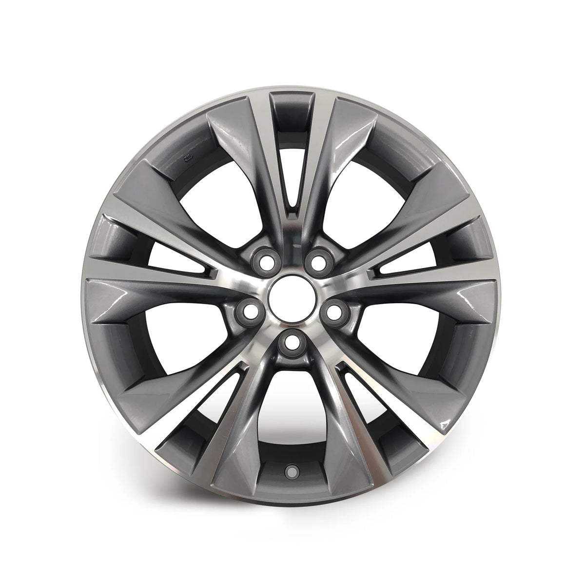 Set of 4 Brand New 18" 18x7.5 Alloy Wheel For Toyota Hinghlander 2014-2019 Machined Gray OEM Quality Replacement Rim