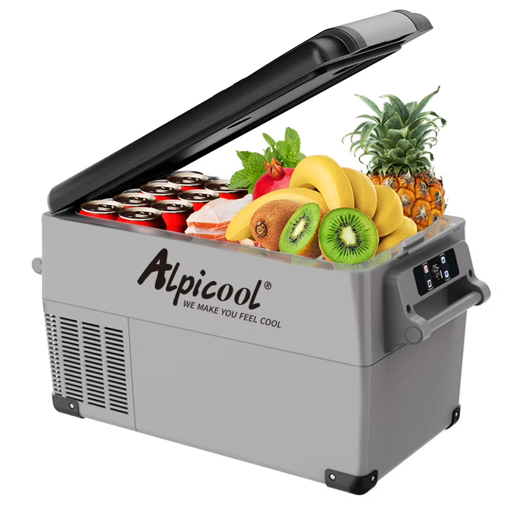 Alpicool CF55 Portable Refrigerator 12 Volt Car Freezer 58 Quart(55 Liter) Vehicle, Car, Truck, RV, Boat, Mini fridge freezer for Driving, Travel, Fishing, Outdoor -4��F to 68��F