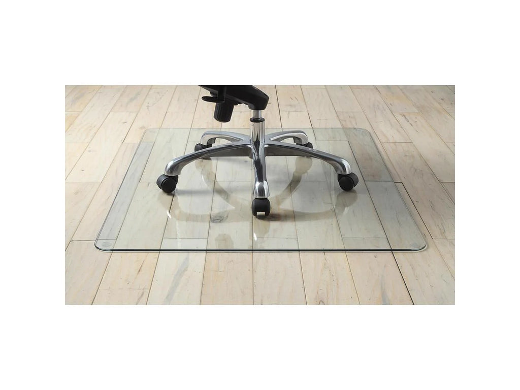 Lorell™ Tempered Glass Chair Mat, 48" x 60", Clear