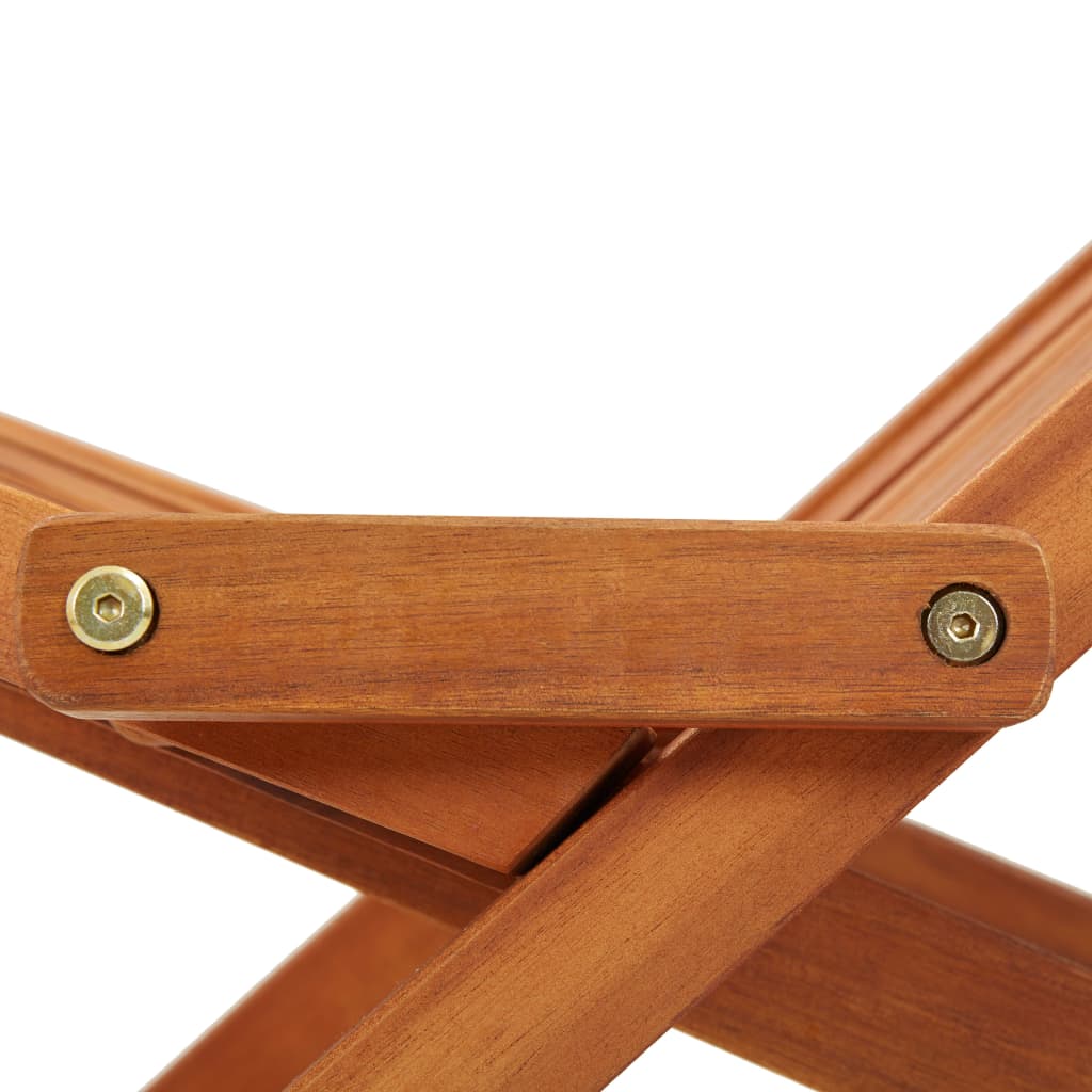 vidaXL 1/2x Solid Acacia Wood Folding Outdoor Lounge Chairs Deck Chair Seat