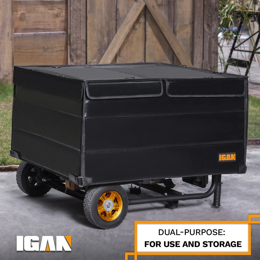 IGAN Generator Tent Waterproof Portable Cover for 3500�C12000 Watt 9,2 lb. Black