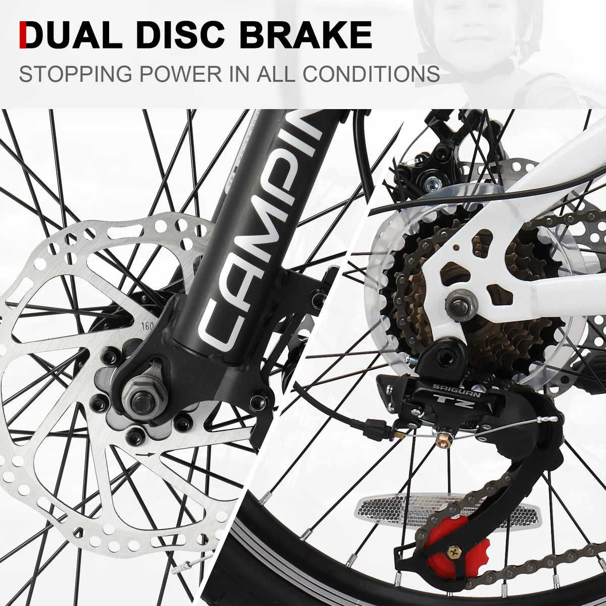 Ktaxon 20" Mountain Bike, 7 Speed Bike with Disc Brakes, Black