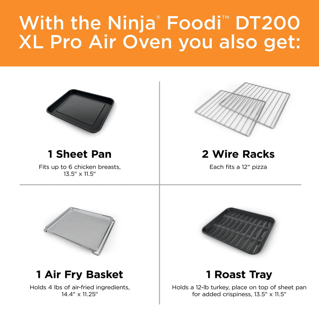 Ninja? Foodi??8-in-1 XL Pro Air Fry Oven, Large Countertop Convection Oven, DT200