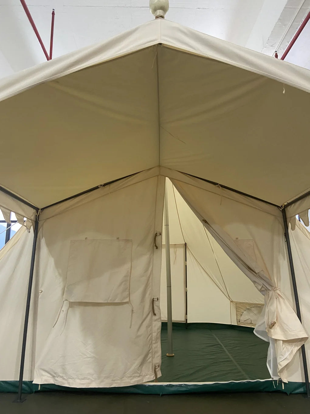 SAM&HAIBEI 19.68x13.1ft Family Camping Bell Tent with 8.53x6.56ft Porch, 4 Seasons Durable Cotton-Polyester Glamping Shelter for Outdoor Adventures & Family Gatherings