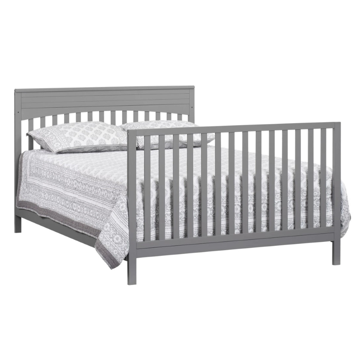 Oxford Baby Harper 4-in-1 Convertible Crib, Dove Gray, GREENGUARD Gold Certified, Wooden Crib