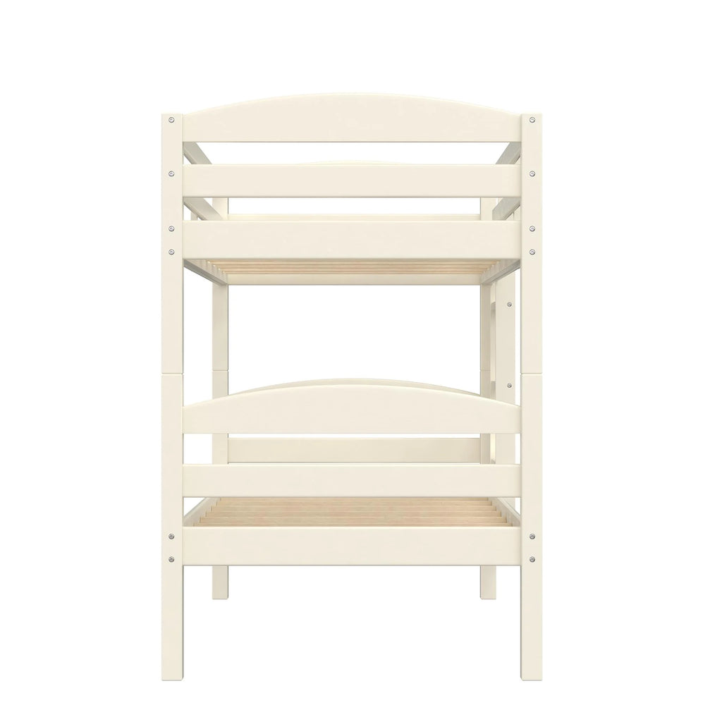 Better Homes & Gardens Leighton Solid Wood Twin-over-Twin Convertible Bunk Bed, Vanilla