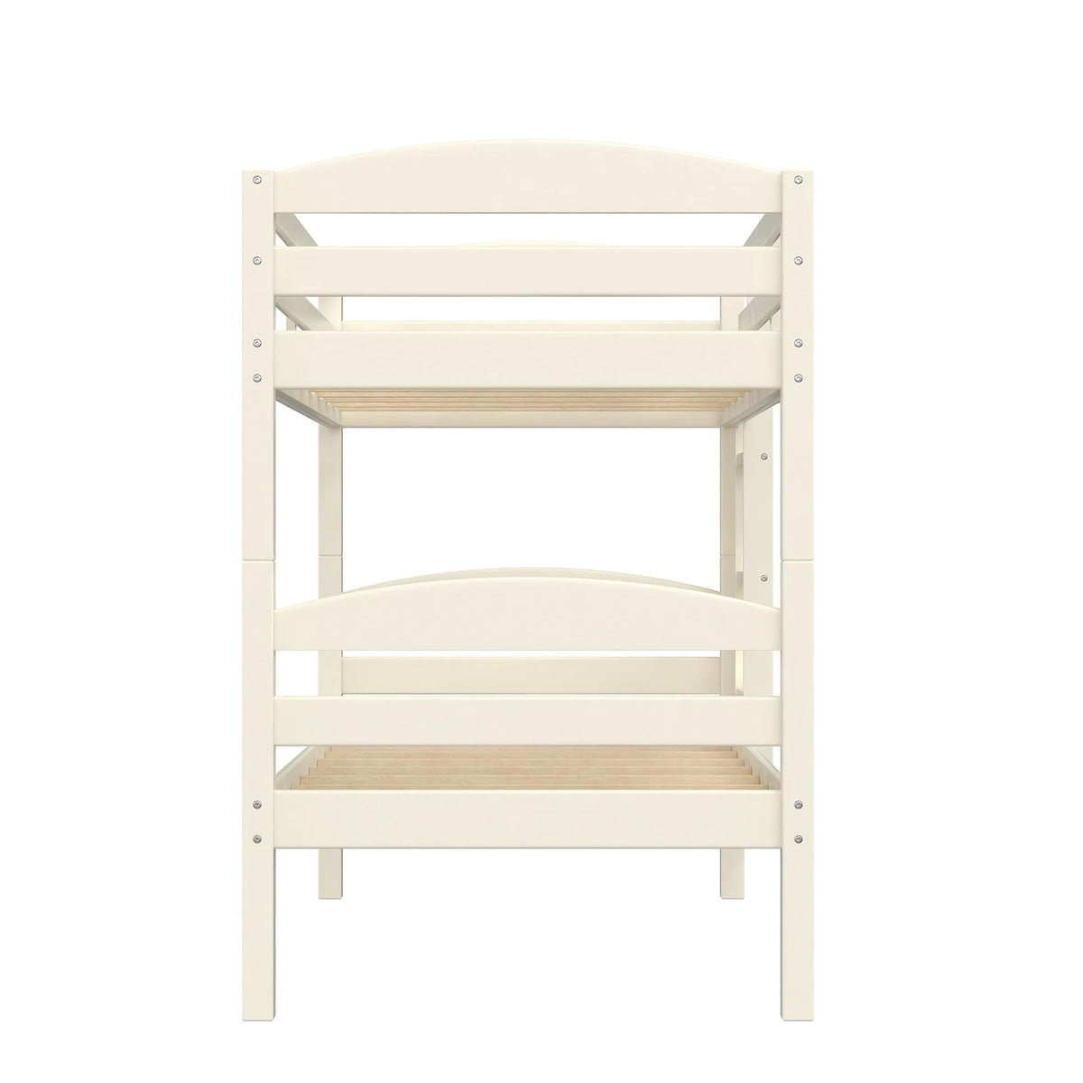 Better Homes & Gardens Leighton Solid Wood Twin-over-Twin Convertible Bunk Bed, Vanilla