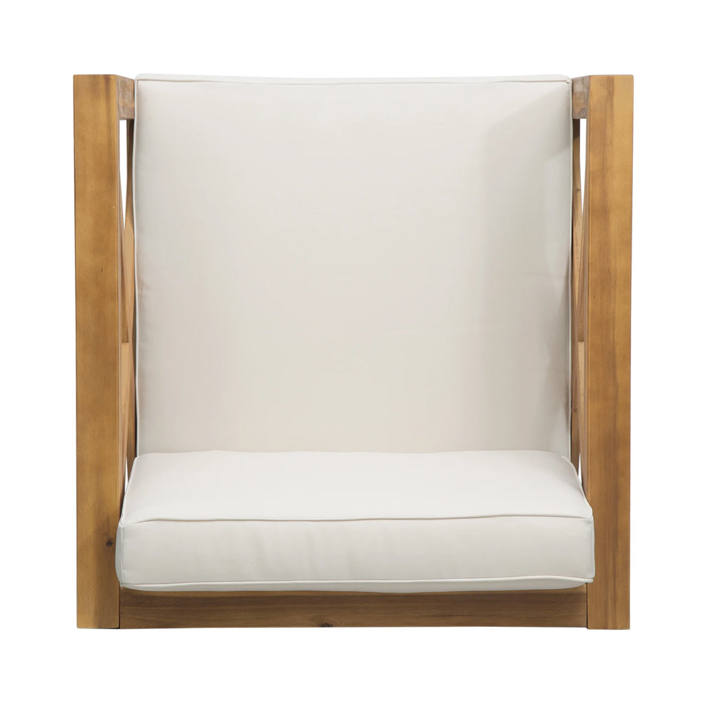 Outdoor Acacia Club Chairs