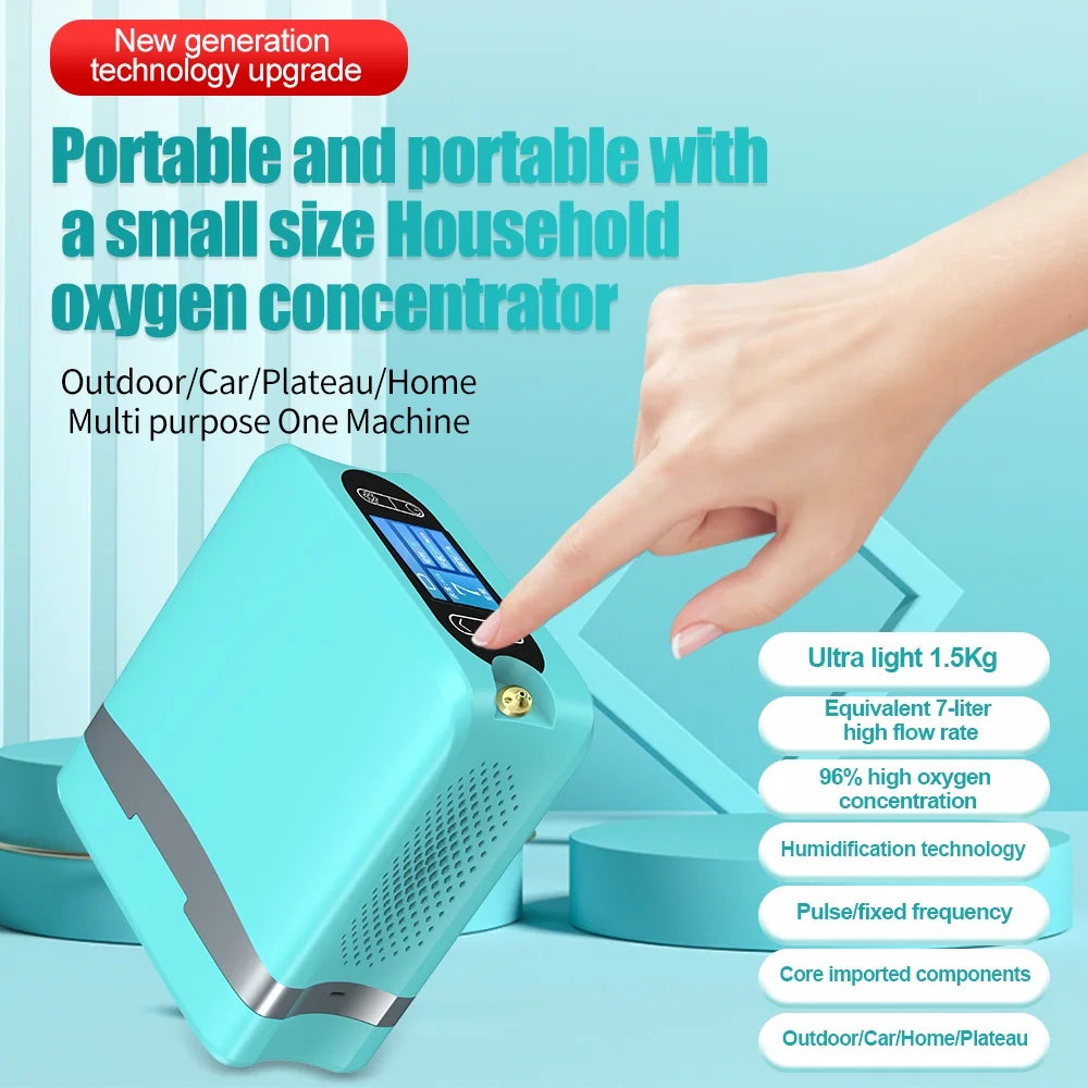 Portable&Travel Use 1~7L/Min Oxygen ??????????tor-Tube & 93%-concentration Machine ????th Full Accessories,4.4??????