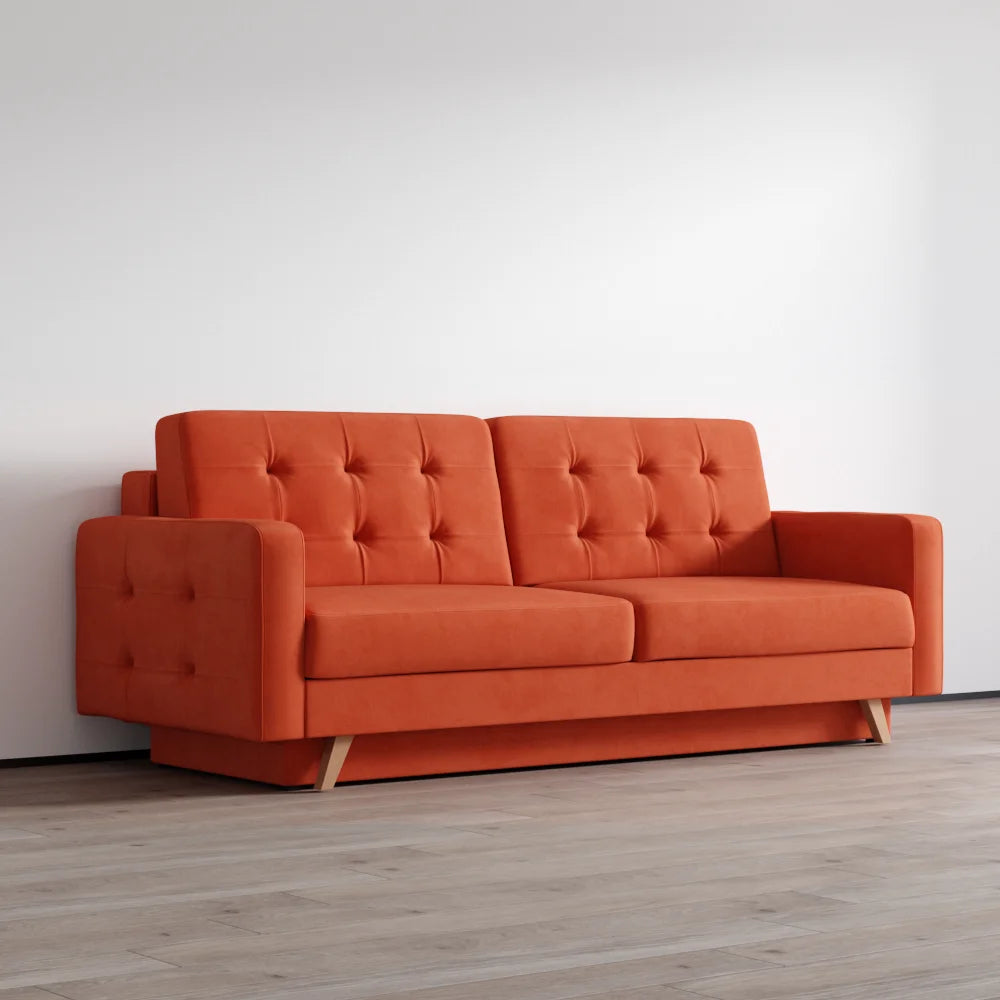 Meble Furniture Vegas Queen Sofa Bed with Storage, Multiple Colors