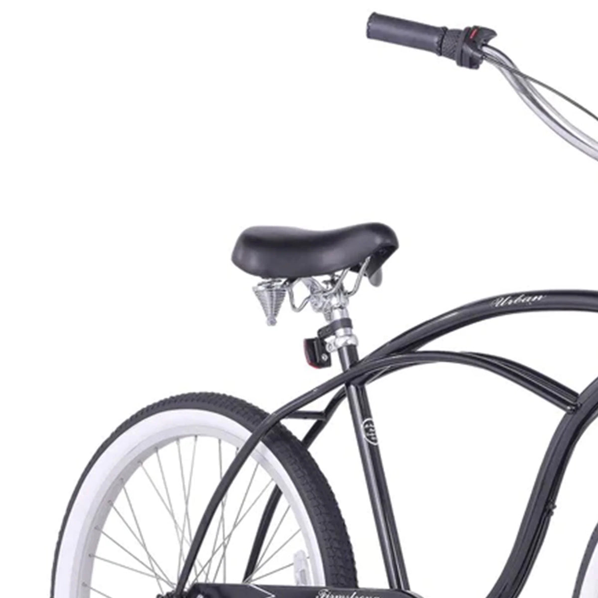 Firmstrong Urban Man 3-Speed Men's 26 Inch Beach Cruiser Riding Bike, Black