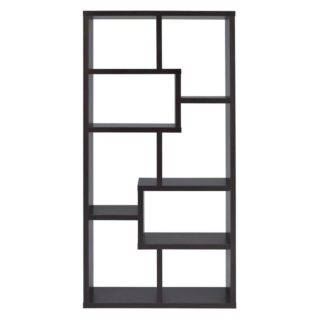 Coaster Company Interlocking 8 Shelf Wood White Bookcase for Home