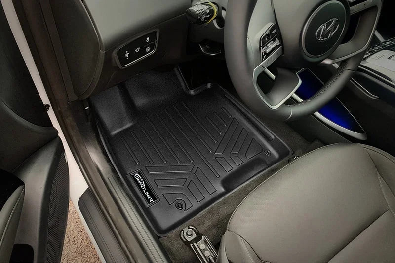 SMARTLINER All Weather Custom Fit Black 2 Row Floor Mats and Cargo Liner Set Compatible With 2022-2025 Hyundai Tucson (Only Fits with Optional Bose Premium Audio System. Does Not Fit PHEV Models)