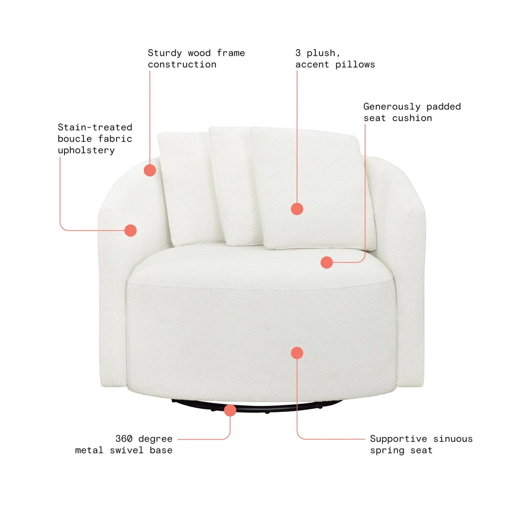 Beautiful Drew Chair by Drew Barrymore, Cream
