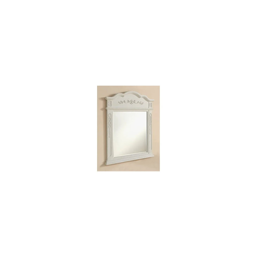 32 in. Traditional Mirror in Antique Beige