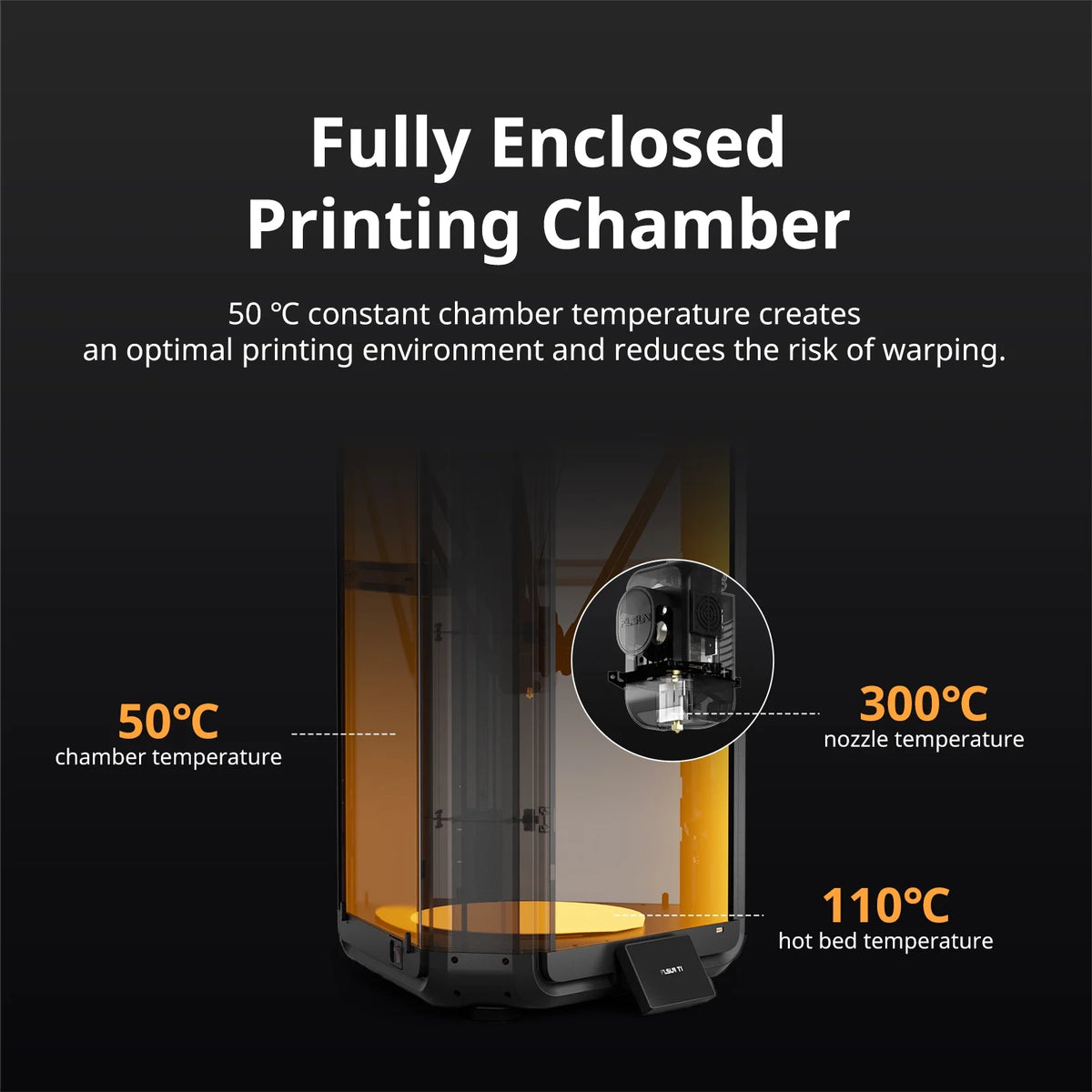 FLSUN T1 Delta 3D Printer - 1000mm/s Ultra-Fast Printing ,30,000mm/s2 Acceleration, 300��C Nozzle FDM 3D Printers with Fully Auto Leveling , 50�� Enclosed Chamber
