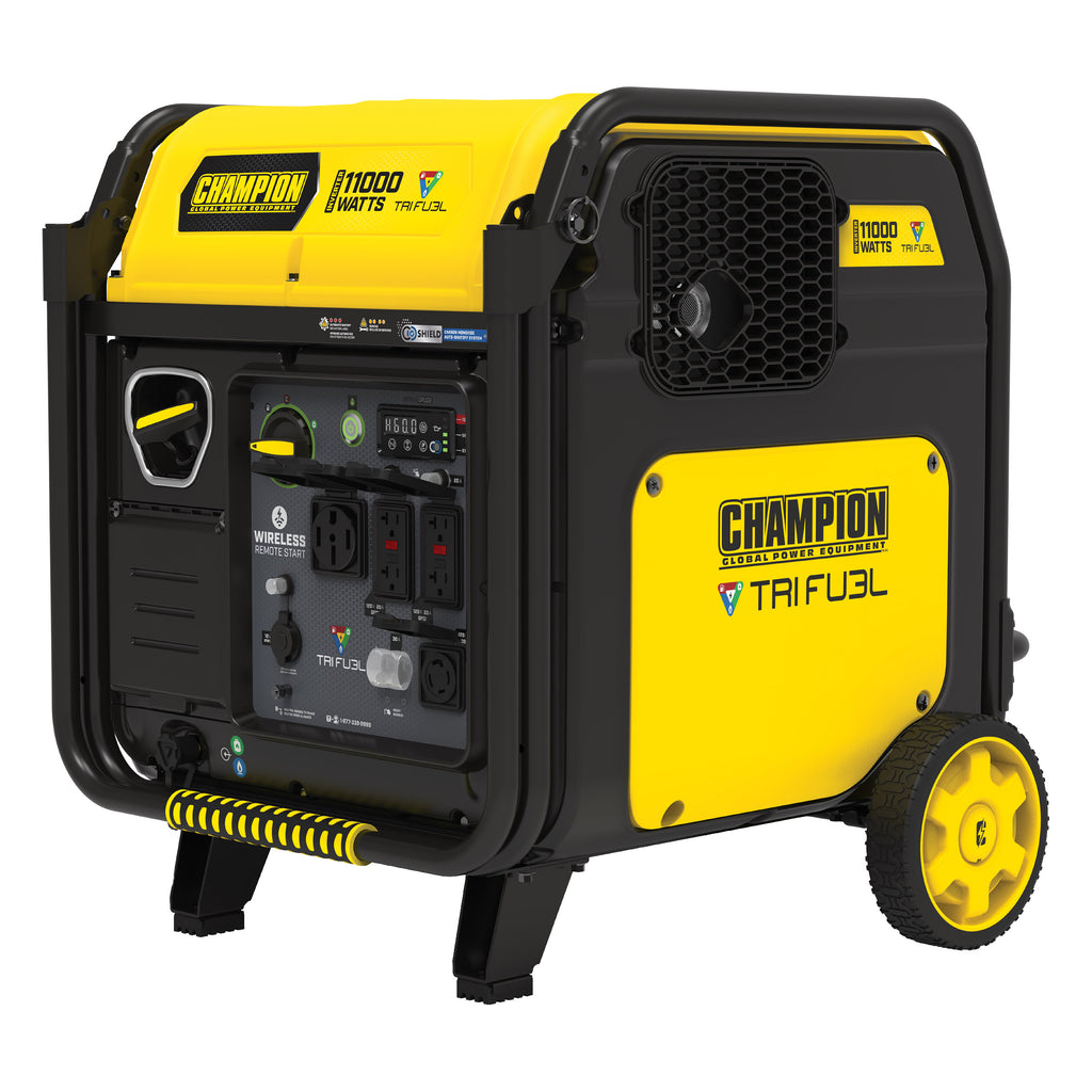 Champion 11000W Remote Start Tri-Fuel Portable Inverter Generator