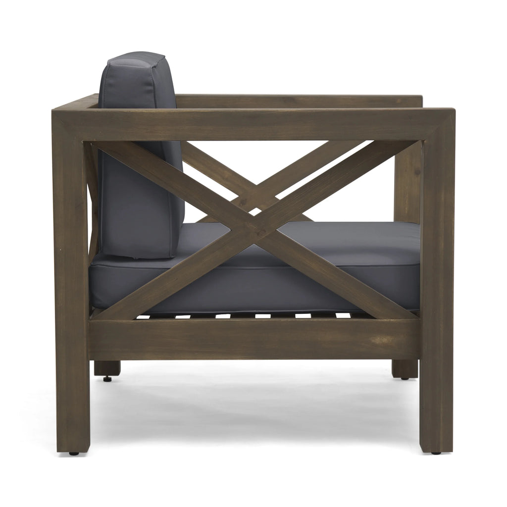 Outdoor Acacia Club Chairs