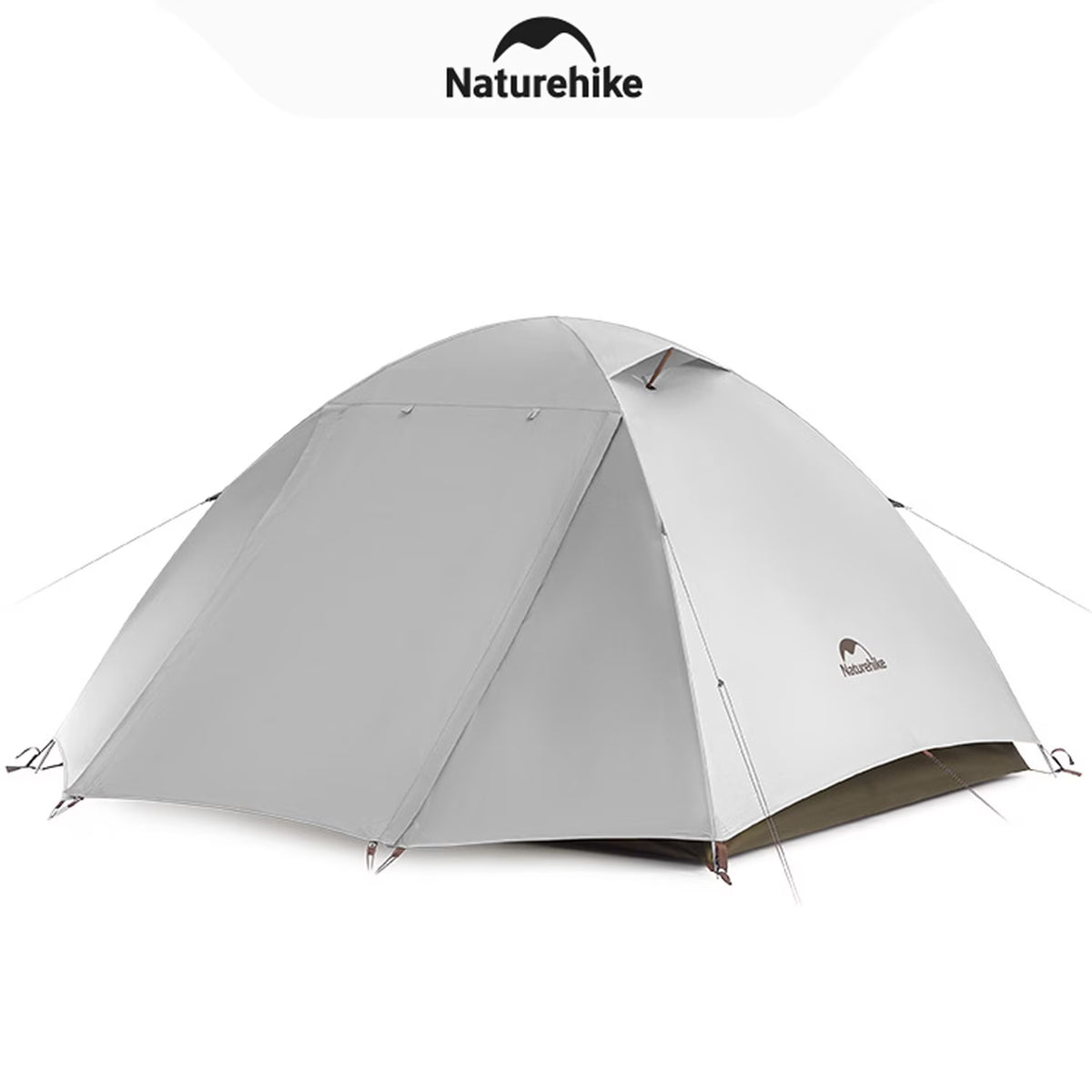 Naturehike, Ultralight Hiking Tent, Portable Camping Tent with Two Doors, Waterproof and Wind-resistant Dome Tent, UV Protection Backpacking Tent