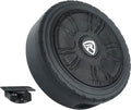 Rockville WHEEL OF BASS 8" Slim Under-Seat Powered Truck/Car Audio Subwoofer Sub